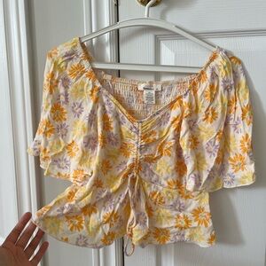 Summer Blouse Floral Teen Shirt